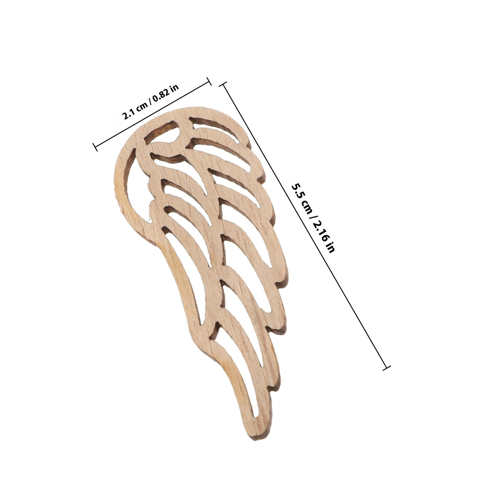50Pcs Natural Wood Angel Wings - đánh giá và giá Christmas Craft Embellishment