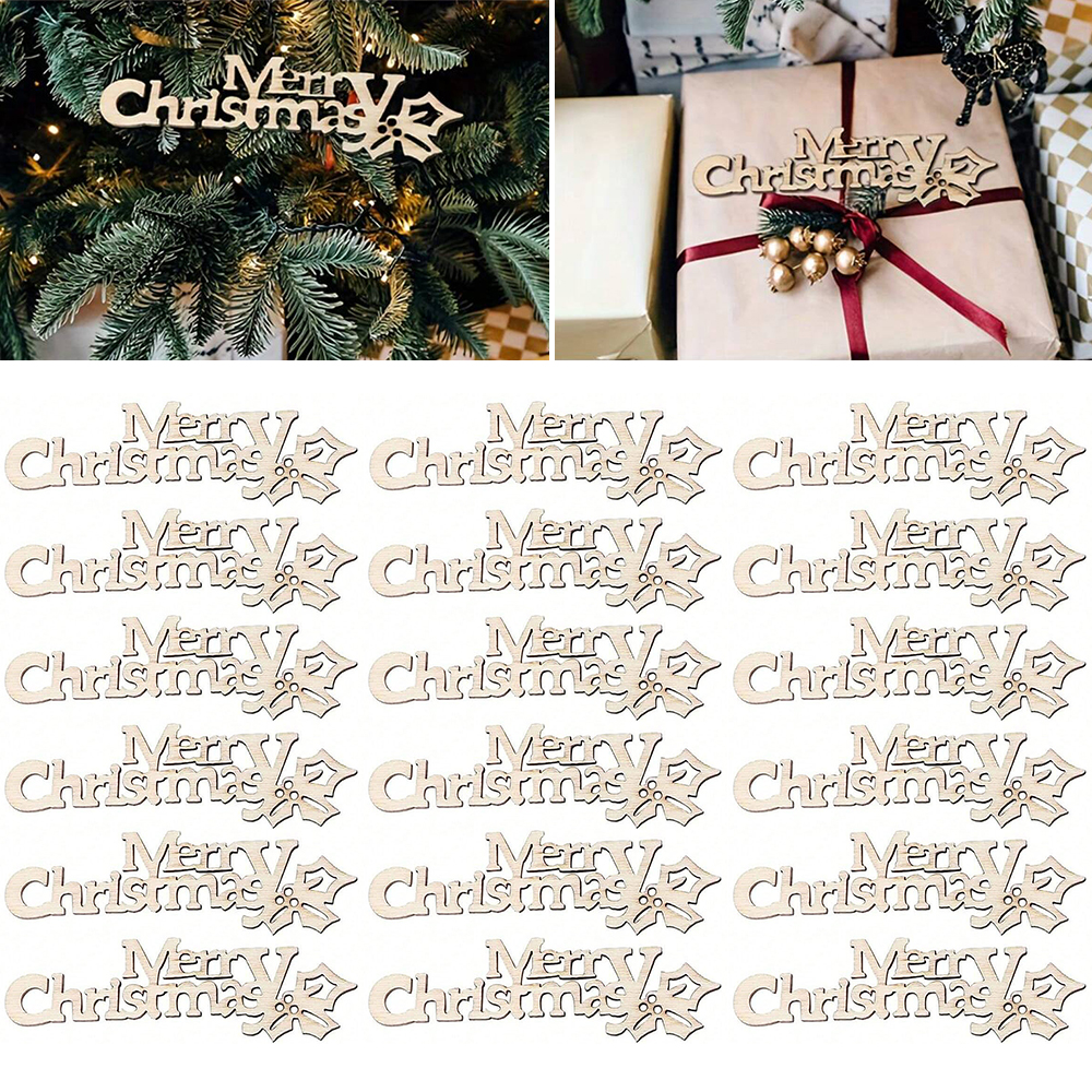 10/20/100Pcs Merry Christmas W - đánh giá và giá Embellishments For Scrapbooking