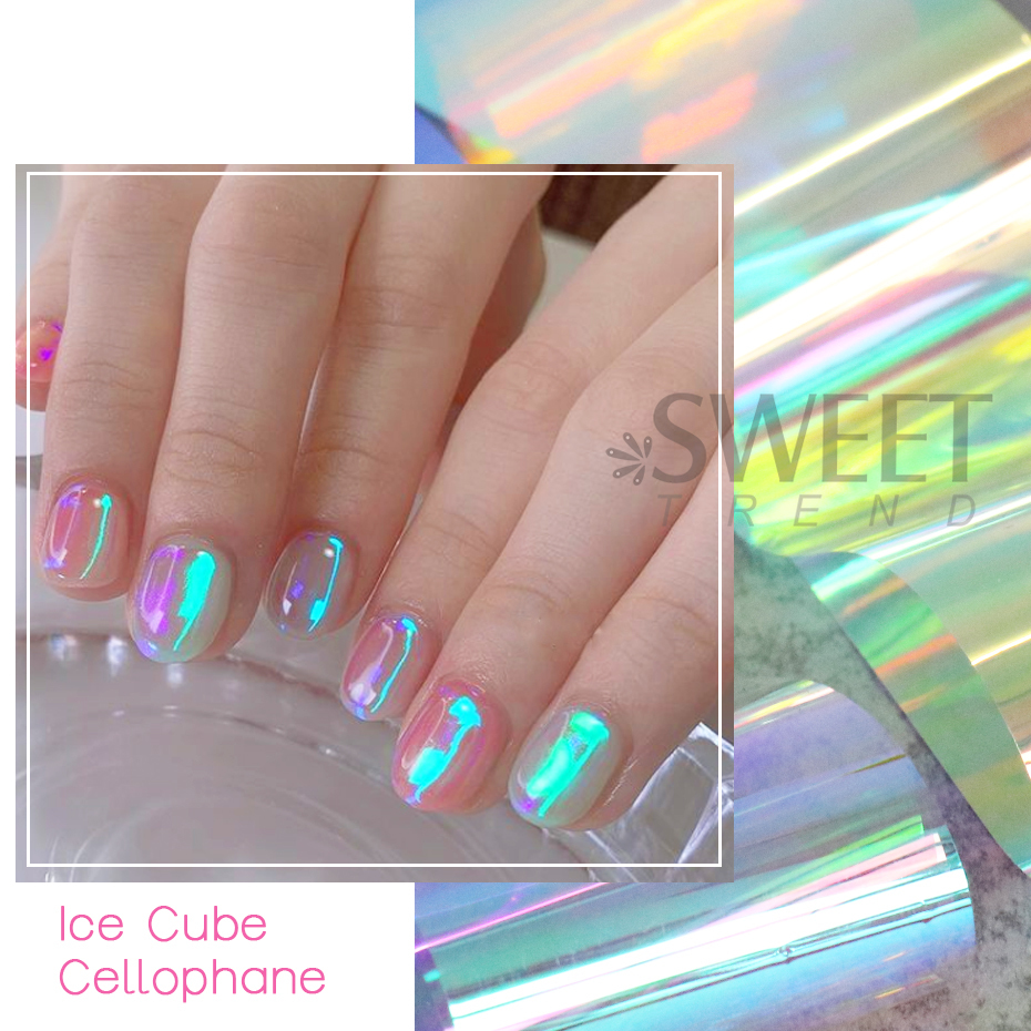 8pcs Holographic Aurora Film N - đánh giá và giá Glitter Vinyl Roll