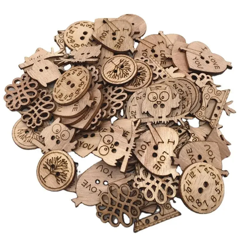 50pcs Wooden Craft Embellishme - đánh giá và giá Christmas Craft Embellishment