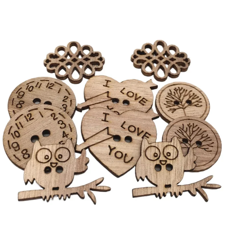 50pcs Wooden Craft Embellishme - đánh giá và giá Christmas Craft Embellishment