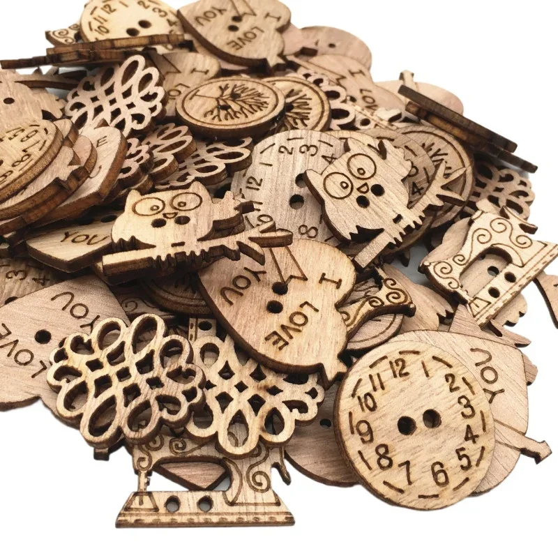 50pcs Wooden Craft Embellishme - đánh giá và giá Christmas Craft Embellishment